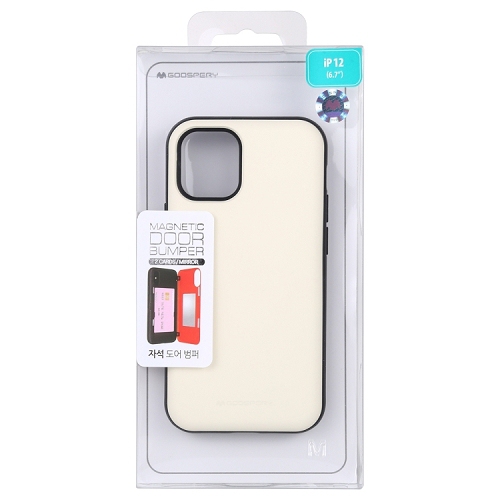 TopSave Pare-chocs magnétique de porte Goospery pour Iphone 12 Mini, blanc