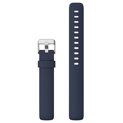 StrapsCo Smooth Soft Silicone Rubber Watch Band Strap for Fitbit Inspire 2 - Short-Medium - Navy Blue