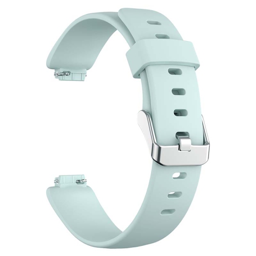 StrapsCo Smooth Soft Silicone Rubber Watch Band Strap for Fitbit Inspire 2 - Short-Medium - Pale Green
