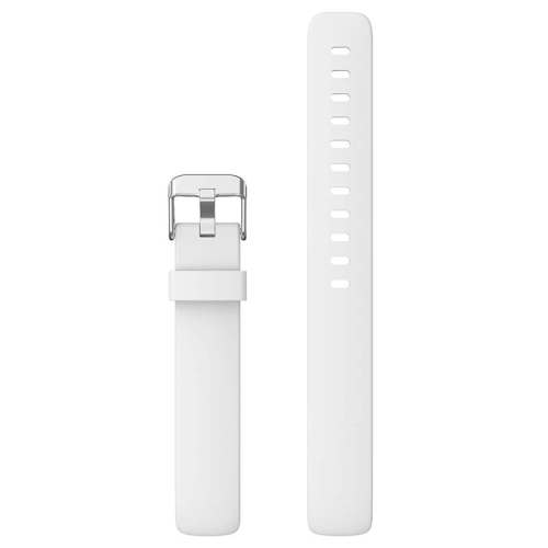 StrapsCo Smooth Soft Silicone Rubber Watch Band Strap for Fitbit Inspire 2 - Short-Medium - White