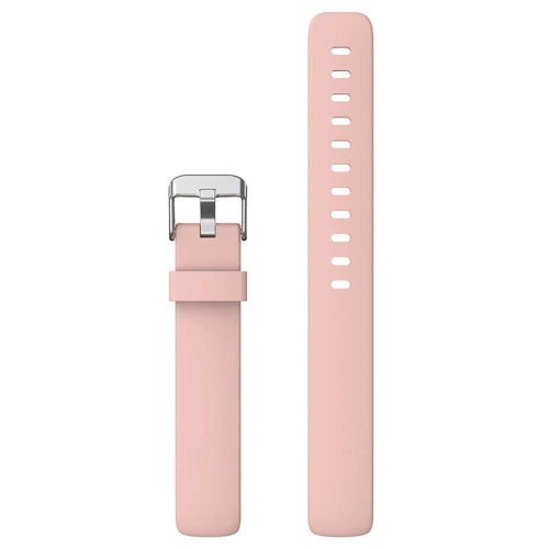 StrapsCo Smooth Soft Silicone Rubber Watch Band Strap for Fitbit Inspire 2 - Medium-Long - Light Pink