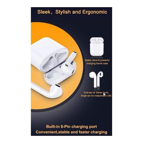 (2 Pack) SAMA SA-192 V2.0 TWS Wireless Earbuds 5.0 with wireless Charging case/popup function/auto Connect + FREE Sili..