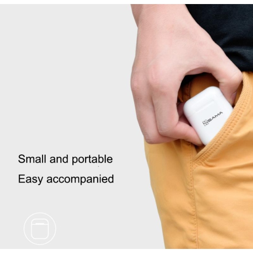 (2 Pack) SAMA SA-192 V2.0 TWS Wireless Earbuds 5.0 with wireless Charging case/popup function/auto Connect + FREE Sili..