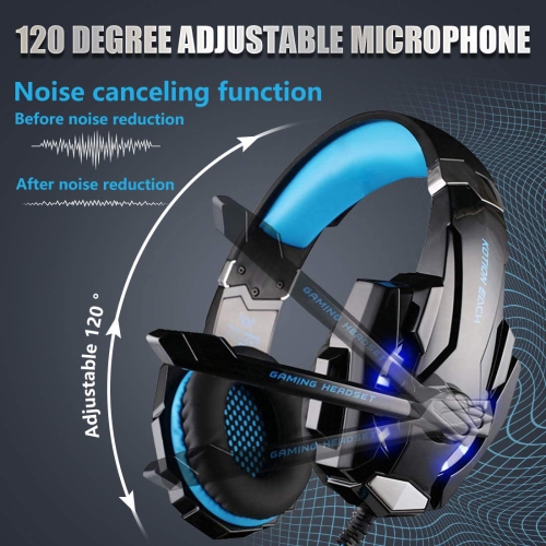 PC Gaming Headset Headphone for PlayStation 4 PS4 Xbox One Laptop Tablet Smartphone 3.5mm Stereo earphone with mic