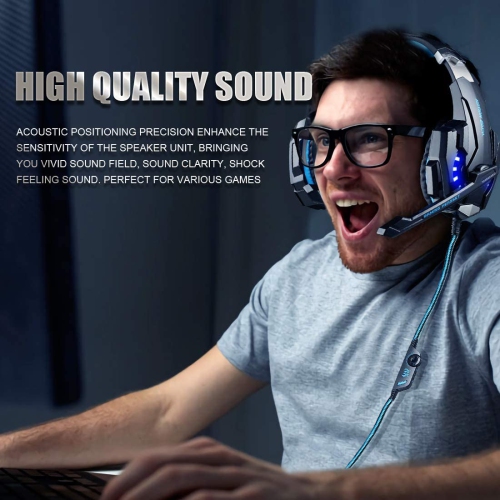 PC Gaming Headset Headphone for PlayStation 4 PS4 Xbox One Laptop Tablet Smartphone 3.5mm Stereo earphone with mic