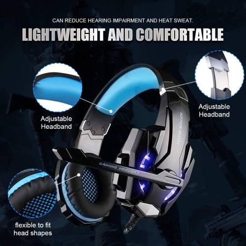 PC Gaming Headset Headphone for PlayStation 4 PS4 Xbox One Laptop Tablet Smartphone 3.5mm Stereo earphone with mic