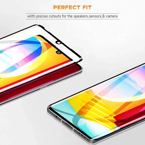 Full Cover Curved Tempered Glass Screen Protector for LG Velvet & LG Velvet 5G - Premium Protection with Edge-to-Edge Coverage