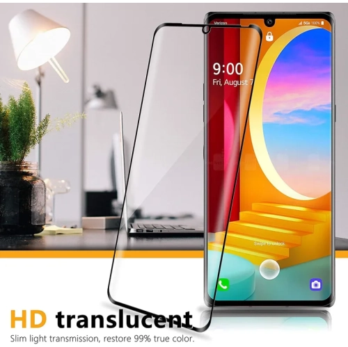 Full Cover Curved Tempered Glass Screen Protector for LG Velvet & LG Velvet 5G - Premium Protection with Edge-to-Edge Coverage