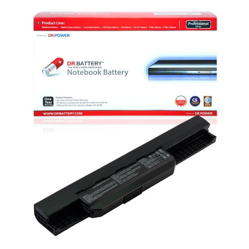 DR. BATTERY - Replacement for Asus X53Z / X54 / X54C / X84 / A43 / 07G016H31875 / 07G016HG1875 / 07G016HK1875 / 07G016JD1875