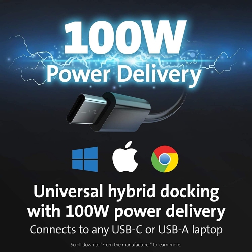 Kensington SD4780P Hybrid Docking Station - PMS Black