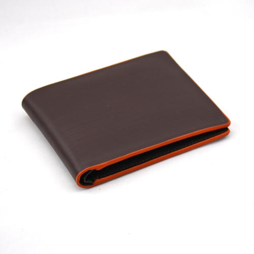 Exclusive Leather CA Slim Bifold Goat Leather Wallet - Brown