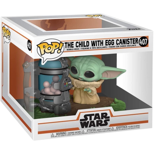 FUNKO  Pop Star Wars The Mandalorian 3.75 Inch Action Figure - The Child Baby Yoda With Egg Canister #407 Makes a great gift!