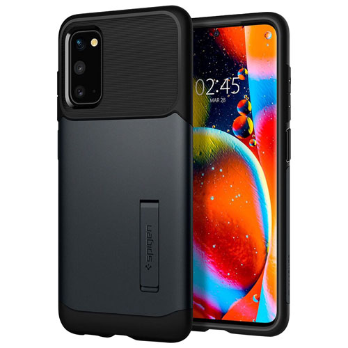 Spigen Slim Armor Fitted Hard Shell Case for Samsung Galaxy S20 - Metal Slate