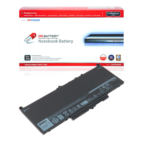 DR. BATTERY - Replacement for Dell Latitude 12 E7270 / 14 E7470 Ultrabook / J60J5 / MC34Y