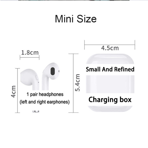 Écouteurs Bluetooth 5.0 avec son stéréo HD Touch-Control Pop-ups, appariement automatique pour Android/iOS Smart Phone Casque pour le travail et le