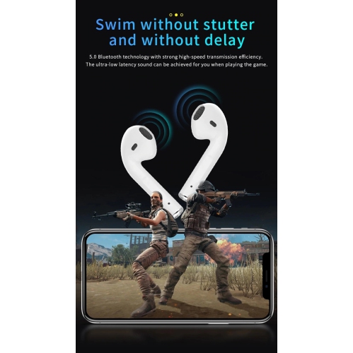 Écouteurs Bluetooth 5.0 avec son stéréo HD Touch-Control Pop-ups, appariement automatique pour Android/iOS Smart Phone Casque pour le travail et le