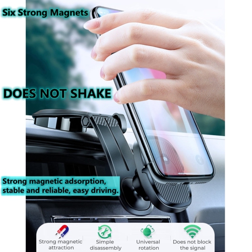 【CSmart】 360 Rotating Universal Stick On Dashboard Magnetic Car Cell Phone Mount Holder for iPhone Samsung Smartphones
