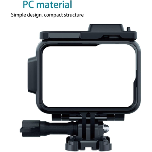 Case for GoPro Hero 9 Frame Housing with Cold Shoe Mount, Protective Shell Cage Mount Accessories for Go Pro Hero 9 Action Cameras
