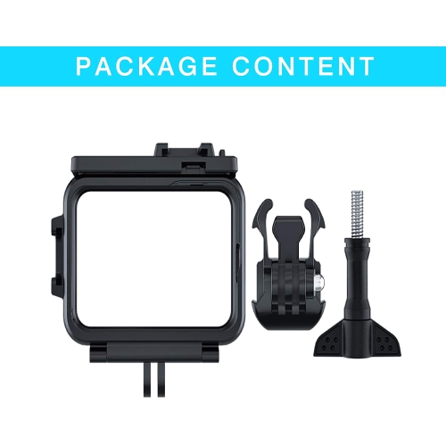 Case for GoPro Hero 9 Frame Housing with Cold Shoe Mount, Protective Shell Cage Mount Accessories for Go Pro Hero 9 Action Cameras