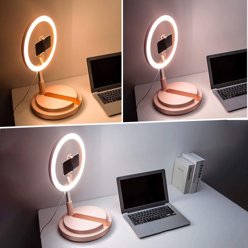 Selfie Ring Light with Stand and Phone Holder - 12 Inch Phone Ring Light with 67 Inch Stand, 3 Light Mode & 10 Brightness Circle Light with Phone