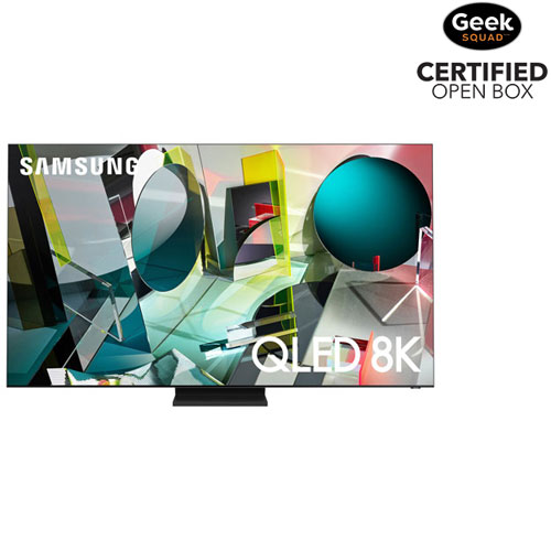 Open Box - Samsung 85" 8K UHD HDR QLED Tizen Smart TV - Stainless Steel