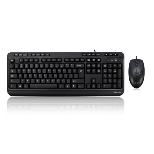 Adesso Antimicrobial Multimedia Desktop Keyboard & Mouse Combo - French -