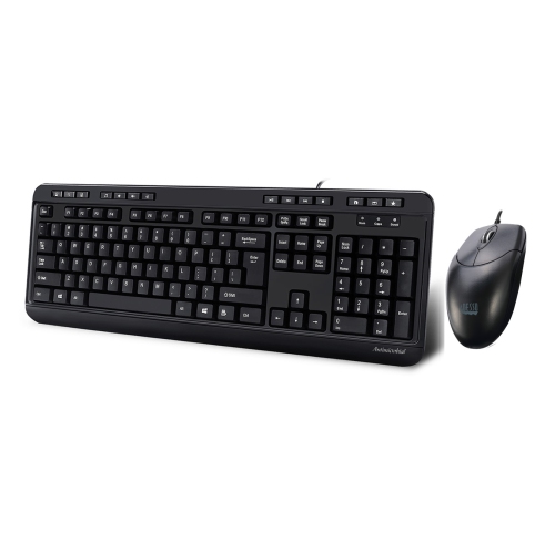 Adesso Antimicrobial Multimedia Desktop Keyboard & Mouse Combo - French -
