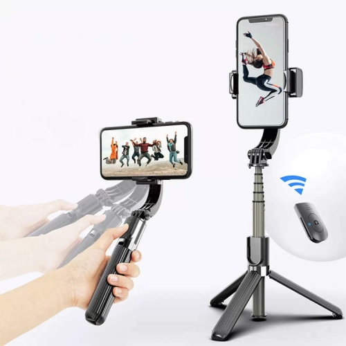 Stabilisateur de cardan pour smartphone L08 avec équilibre automatique à 360 ° et télécommande sans fil Bluetooth intégrée