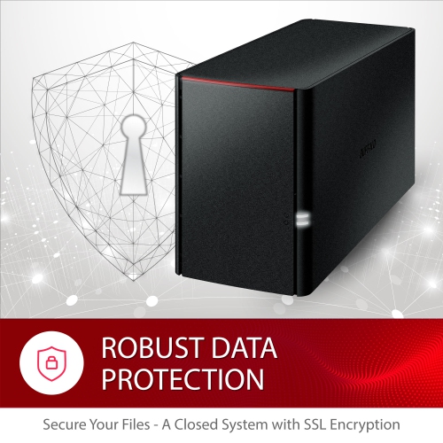 BUFFALO – stockage infonuagique privé LinkStation 220, stockage infonuagique 12 To, disques durs inclus/stockage en réseau informatique/stockage