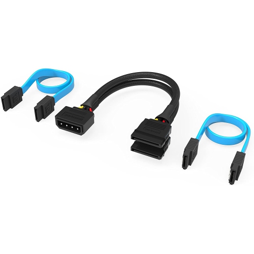 Sabrent 5 5 Molex 4 broches à x 2 Câble répartiteur d alimentation