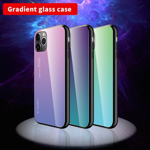 Gradient Tempered Glass Phone Case Cover For iPhone 12 Pro Max