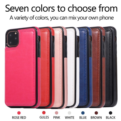 Leather Flip Wallet Case Card Holder Phone Back Cover for iPhone 12 Pro Max