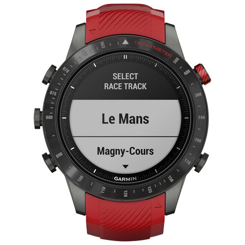 Garmin MARQ Driver Performance Edition 46mm GPS Watch with Preloaded Tracks & Tachymeter - Red