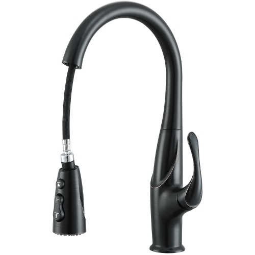 Ancona Eliya Single Handle Pull-Down Kitchen Faucet in Oil Rubbed Bronze