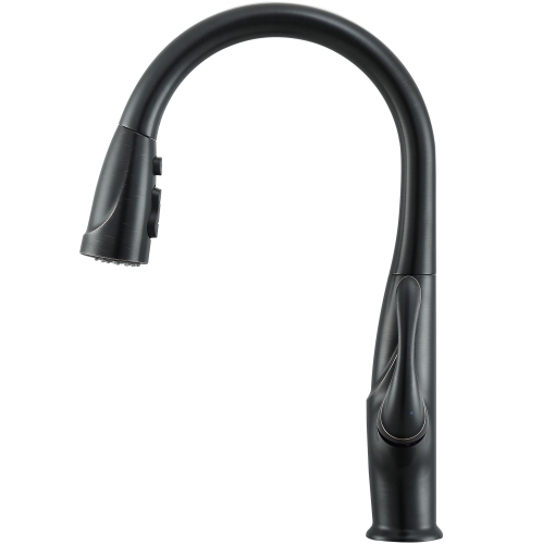 Ancona Eliya Single Handle Pull-Down Kitchen Faucet in Oil Rubbed Bronze