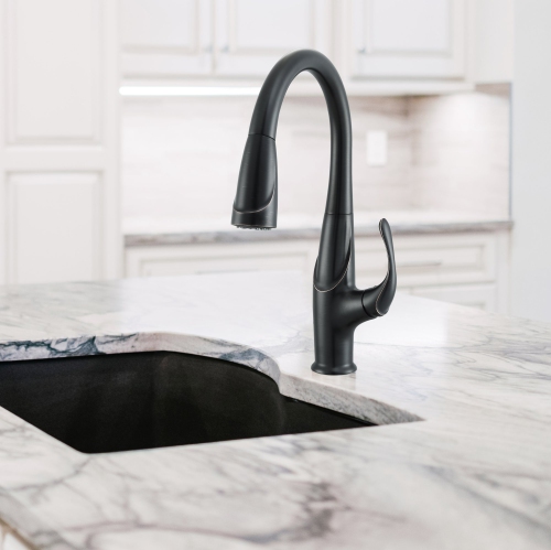 Ancona Eliya Single Handle Pull-Down Kitchen Faucet in Oil Rubbed Bronze
