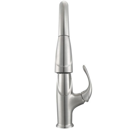 Ancona Eliya Single Handle Pull-Down Kitchen Faucet in Brushed Nickel Finish