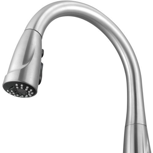 Ancona Eliya Single Handle Pull-Down Kitchen Faucet in Brushed Nickel Finish