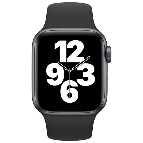 Apple Watch SE (GPS) 40mm Space Grey Aluminum Case with Black Sport Band by APPLE - Refurbished condition - Image 2