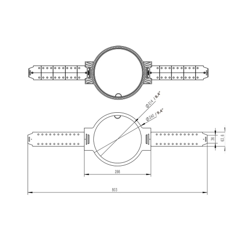 Boost Audio NV62FS Near-Vanishing Premium 6.5" Single Point Stereo In-Ceiling Speaker with Pre-Construction Bracket