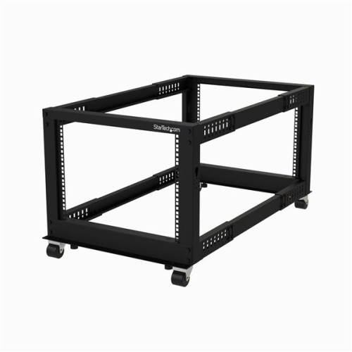 STARTECH.COM  Startech 8U 19" Open Frame Server Rack - Compact, 4 Post, Adjustable Depth (22 to 40") - Mobile Network Rack - HP Proliant Thinkserver