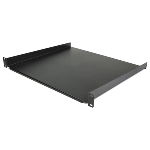 Étagère Rack 1U Pour Baie Serveur 19" Profondeur 600 Mm - Dimensions 470x350x45 Mm - Fixation Avant/arrière Incluse