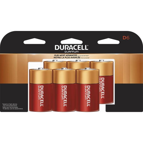 PACK OF 6 - Duracell Duracell - Quantum D Alkaline Batteries - Long Lasting, All-purpose D Battery - 6 Count