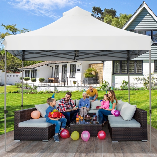 Costway 10' x 10' Portable Pop Up Canopy Event Party Tent Adjustable W/Roller Bag