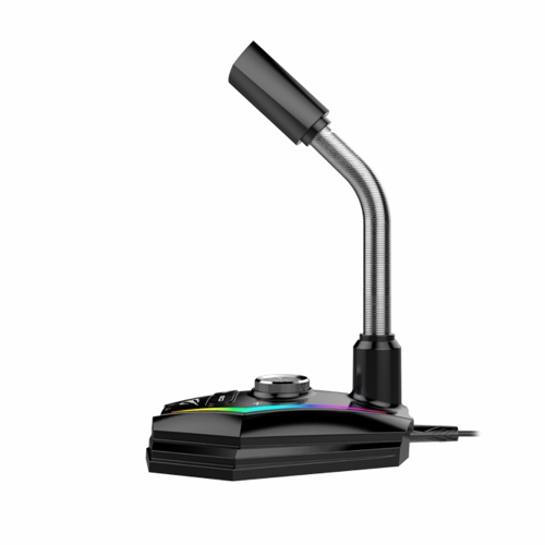 HAVIT Omnidirectional Adjustable USB Microphone for Computer With RGB lights for Gaming Chatting