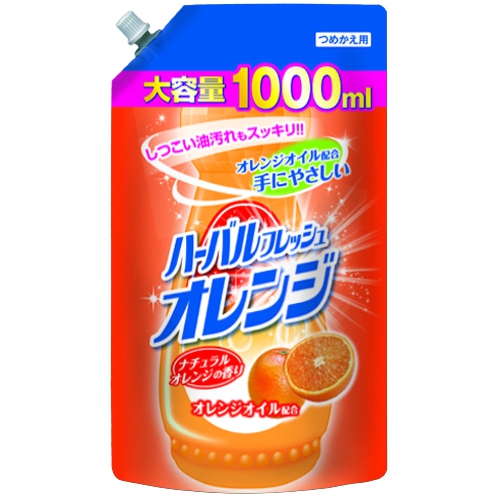 Herbal Fresh Dishwashing Detergent Orange Refll 1000ml