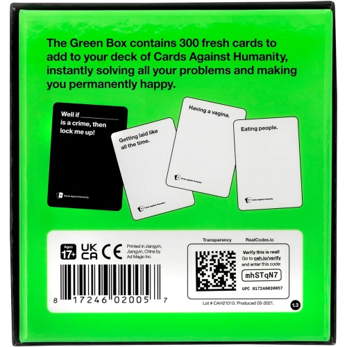 Cards Against Humanity: Green Box