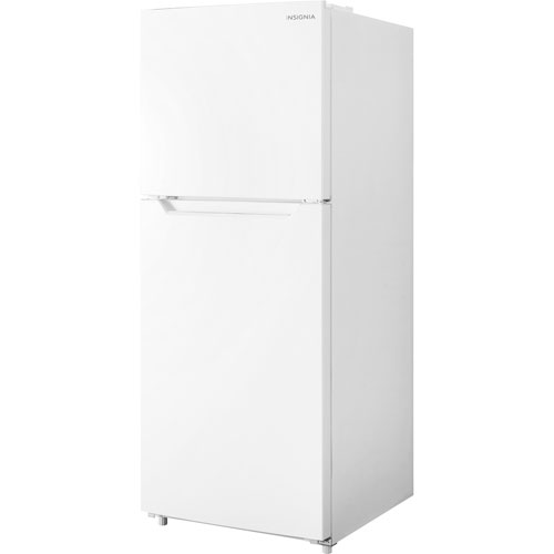 Insignia 24" 10.1 Cu. Ft. Top Freezer Refrigerator w/ Reversible Door - White