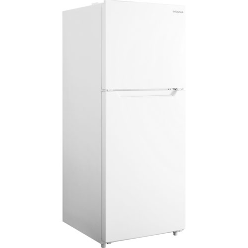 Insignia 24" 10.1 Cu. Ft. Top Freezer Refrigerator w/ Reversible Door - White