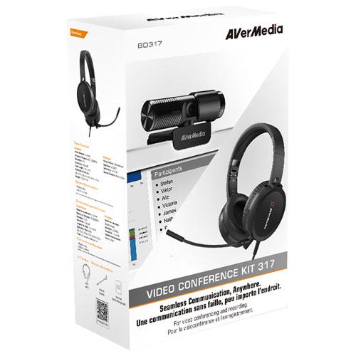 Open Box - AVerMedia Live Streamer CAM 313 1080p HD Webcam & Headset Conferencing Kit
